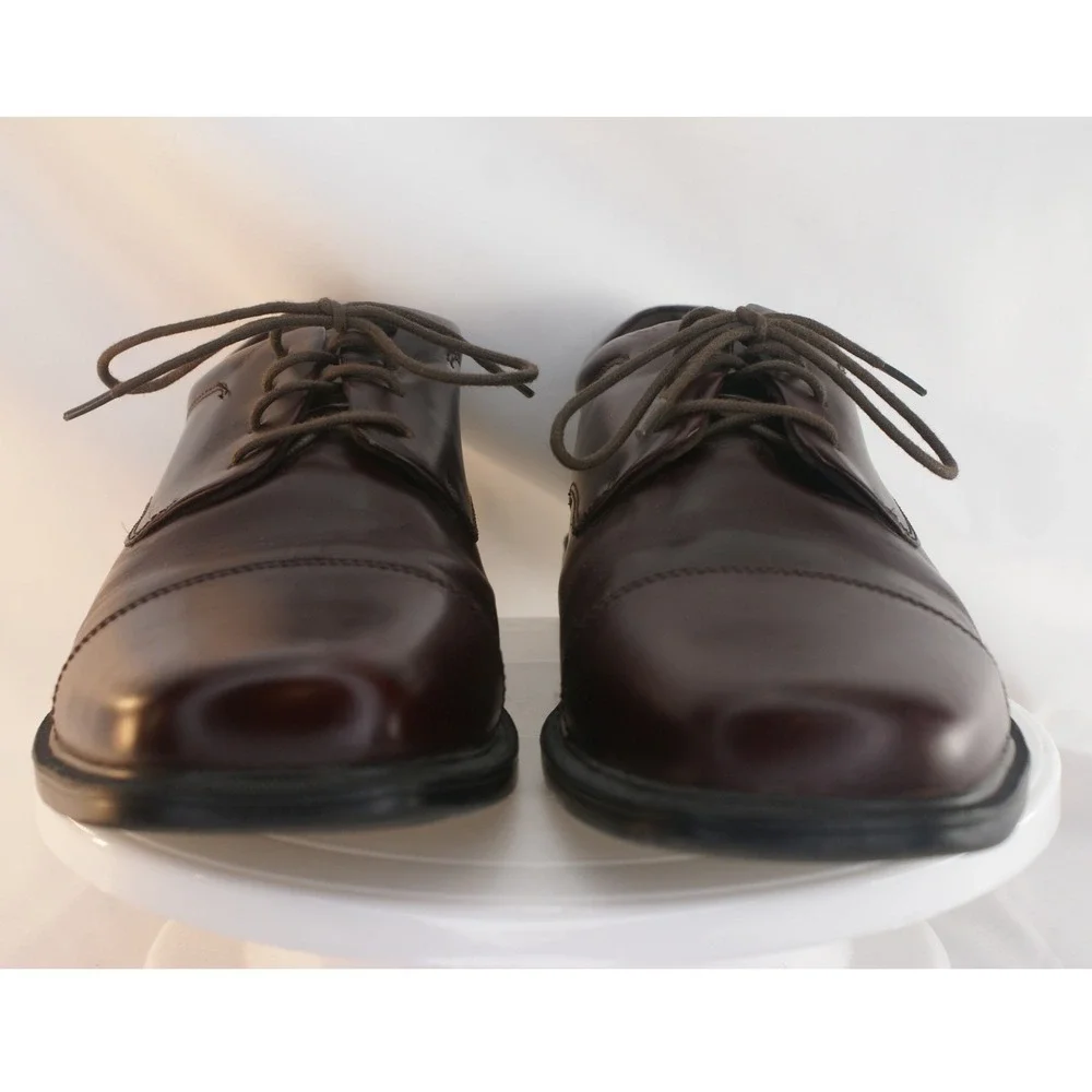 Rockport Waterproof Mens Cap Toe Oxford Shoes Dark Brown Leather APM1177N 12M